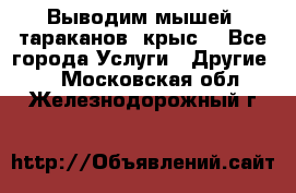 Выводим мышей ,тараканов, крыс. - Все города Услуги » Другие   . Московская обл.,Железнодорожный г.